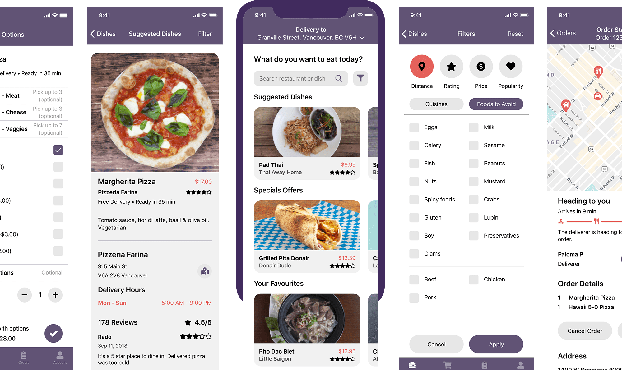 Easily try foods from new restaurants or reorder favourites